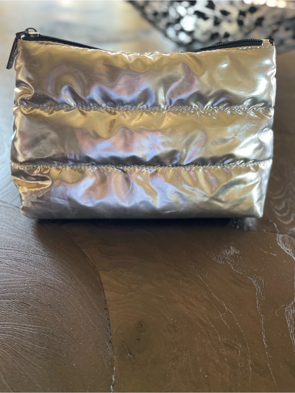 Revision Skincare Iridescent Puffer Cosmetic Bag